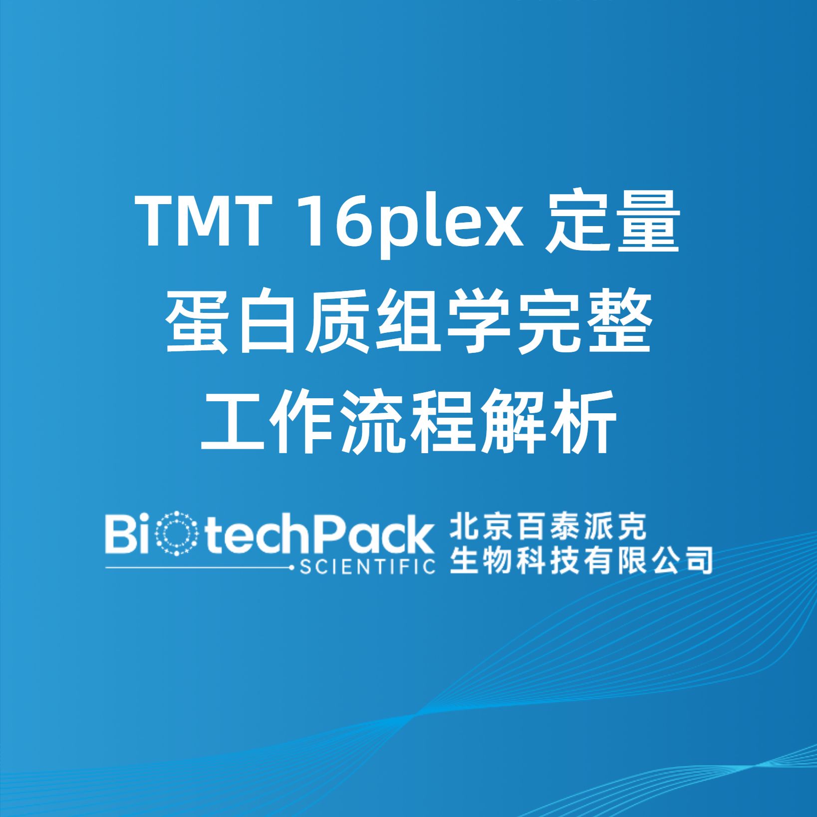 TMT 16plex 定量蛋白质组学完整工作流程解析