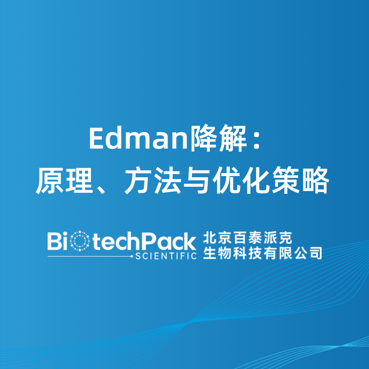 Edman降解：原理、方法与优化策略