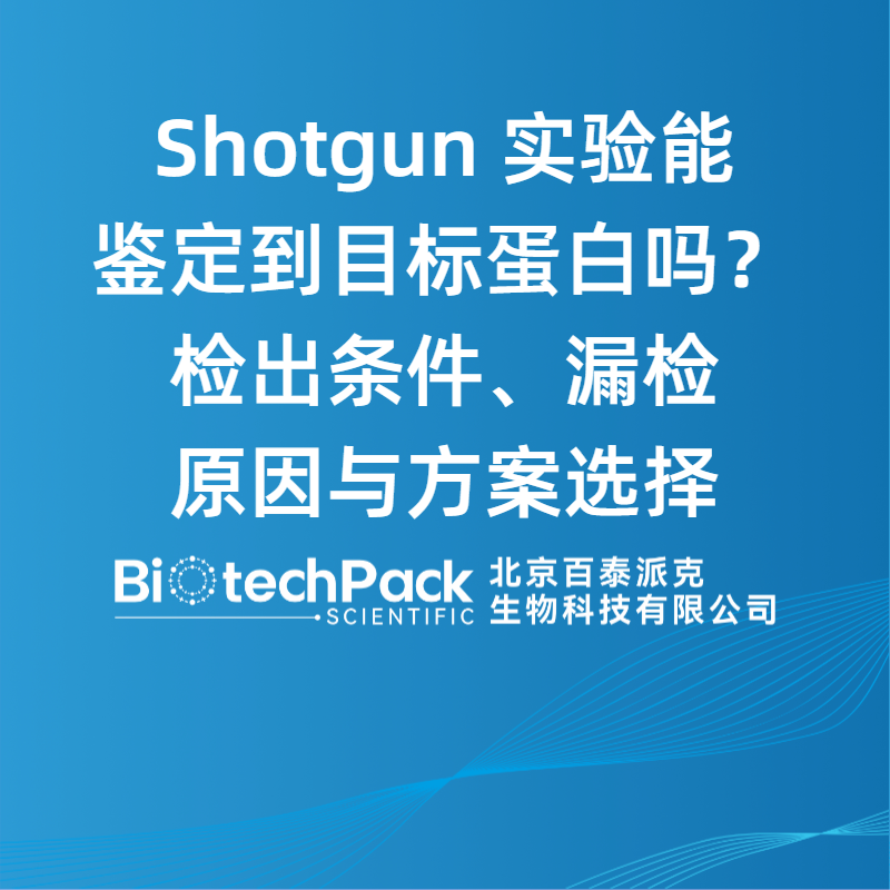 Shotgun 实验能鉴定到目标蛋白吗？检出条件、漏检原因与方案选择