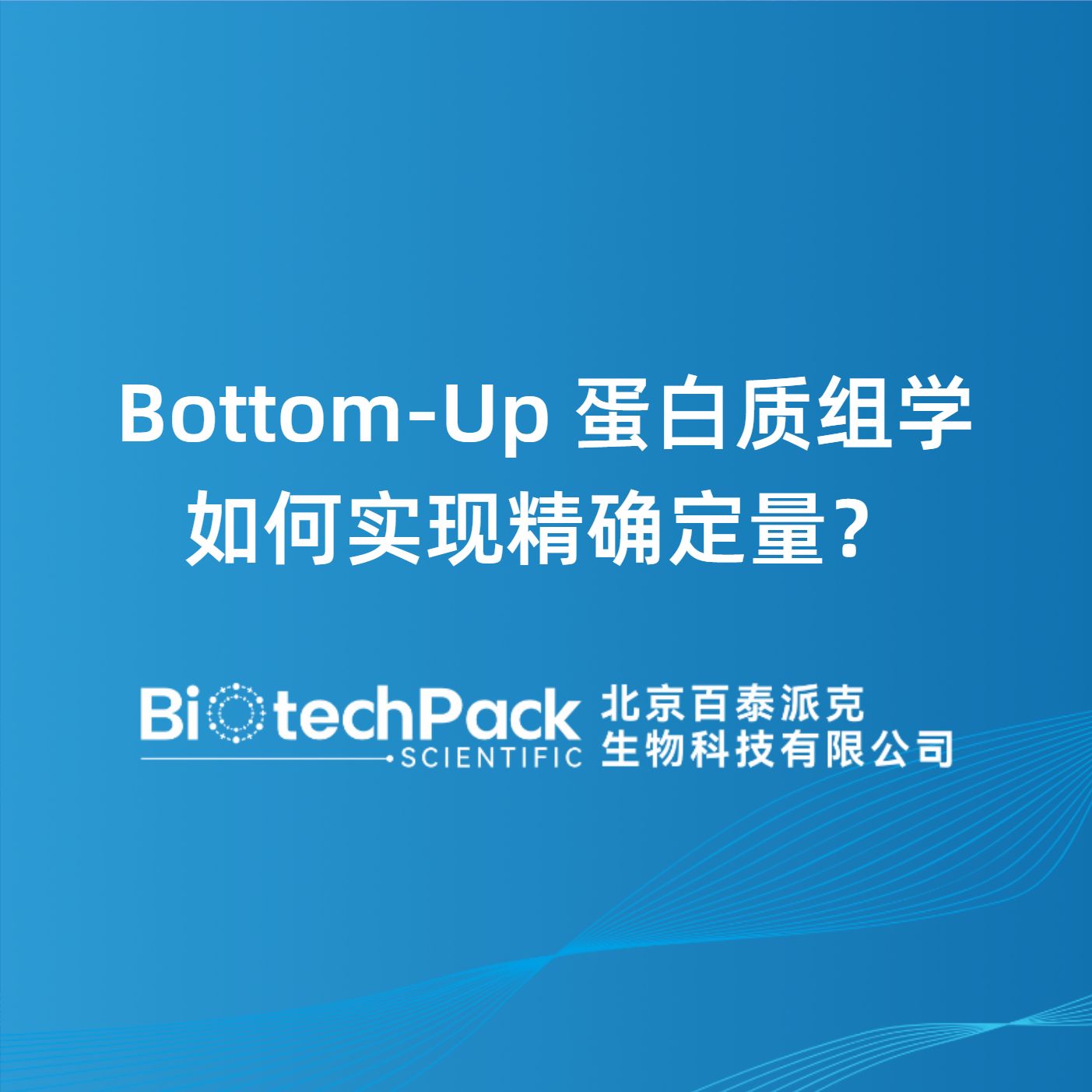 Bottom-Up 蛋白质组学如何实现精确定量？