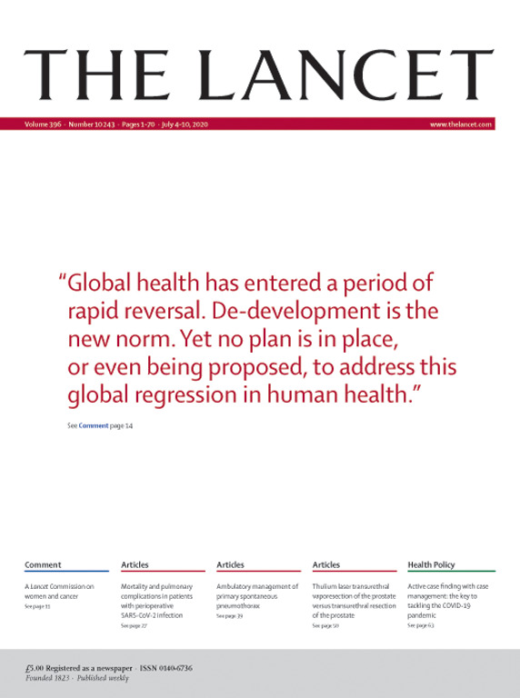 【盘点】2020年7月4日<font color="red">Lancet</font>研究精选