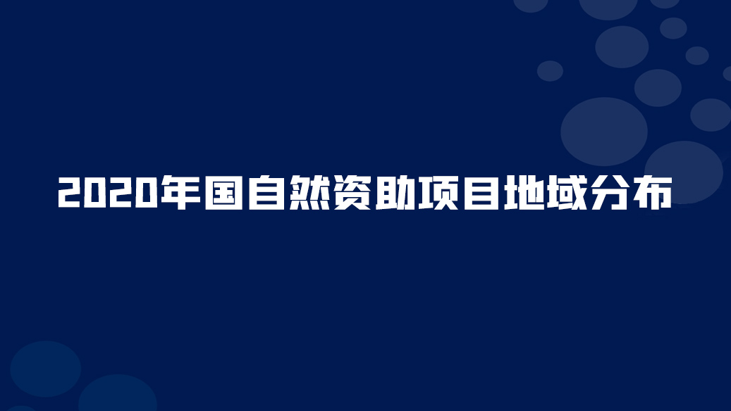 39. 2020年國自然資助項目<font color="red">地域</font><font color="red">分布</font>