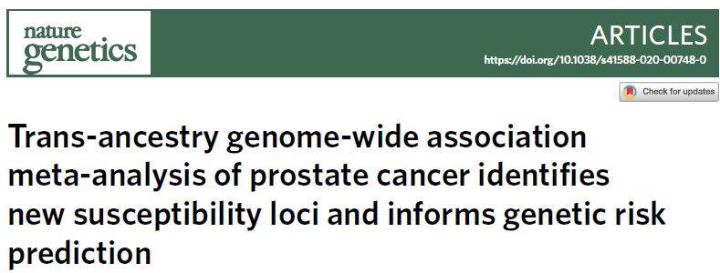 Nat Genet：10万+病例全基因组分析新增86个前列腺癌易感变异