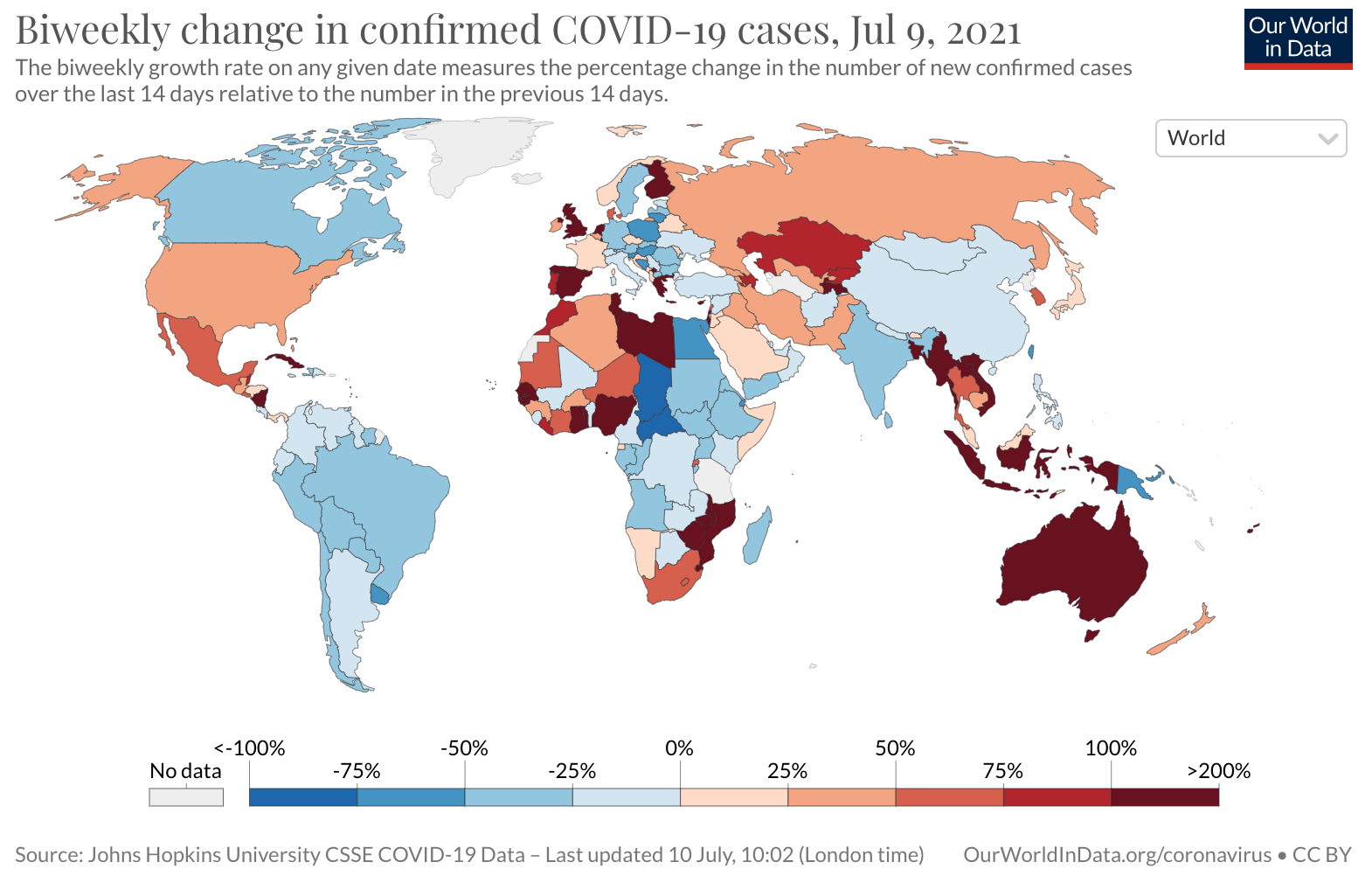 2021年7月11日全球新冠肺炎疫情及疫苗接种简报：全球疫情分布<font color="red">不均</font>，新一波疫情正在到来，疫情正深刻改变世界