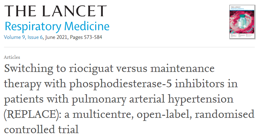 Lancet Respir Med：从磷酸二<font color="red">酯</font><font color="red">酶</font>5<font color="red">抑制剂</font>到利奥西呱转换治疗评估