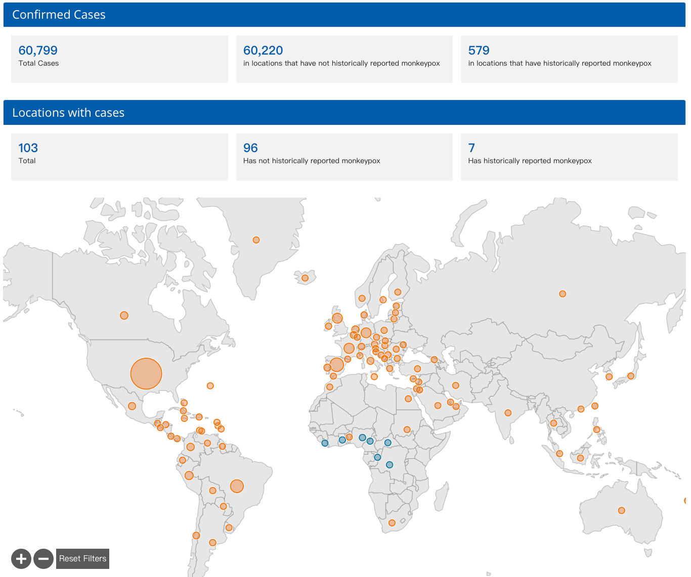 全球猴痘病例超6万例，涉及100多个国<font color="red">家和</font>地区