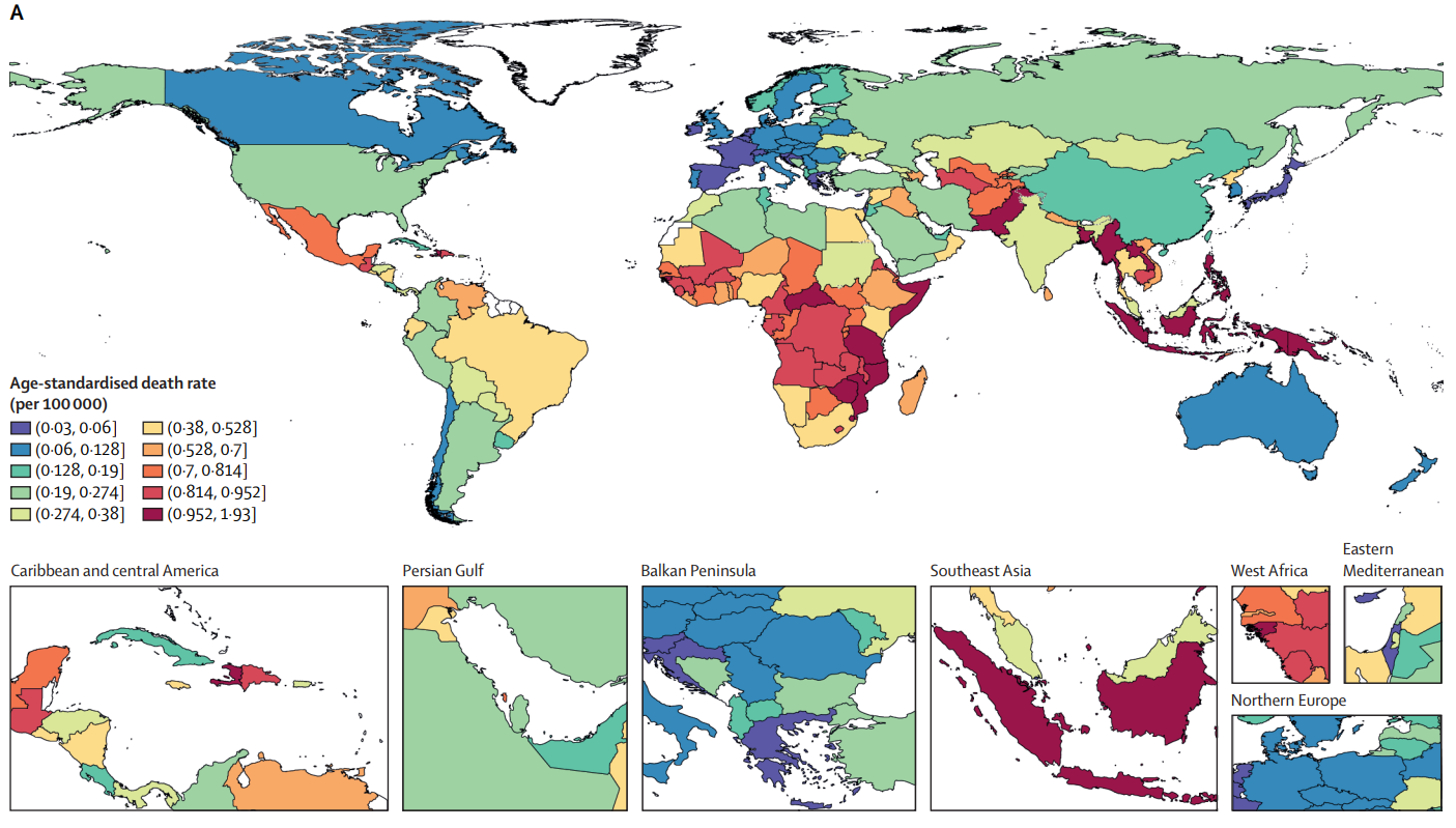 Lancet 子刊：25岁以下<font color="red">人群</font>的糖尿病死亡率及其趋势——2019年<font color="red">全球</font>疾病负担研究的分析