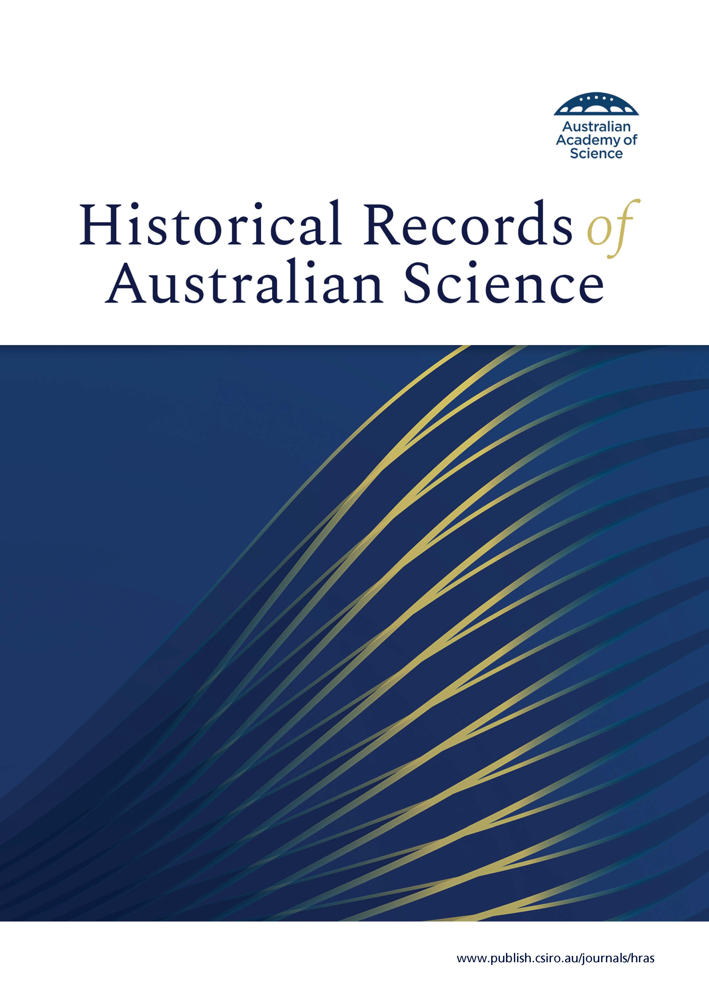 HIST REC AUST SCI