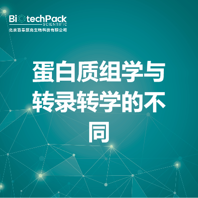 蛋白质组学与转录转学的不同