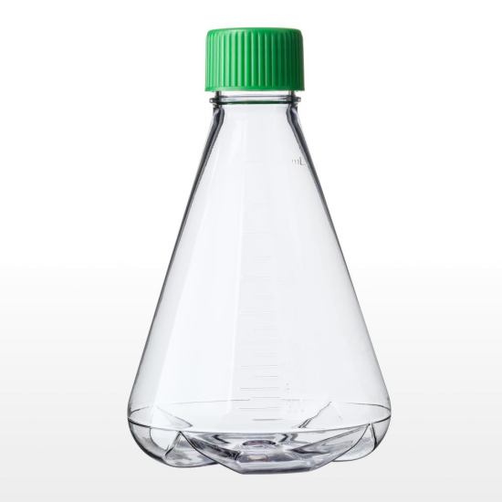 1 L三角摇瓶，透气盖，凹底带挡板