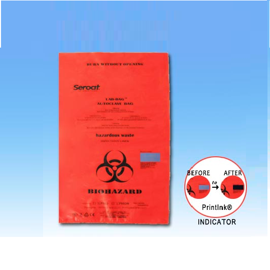SEROAT L7504R高压灭菌袋 生物垃圾袋 生物危险品处理袋