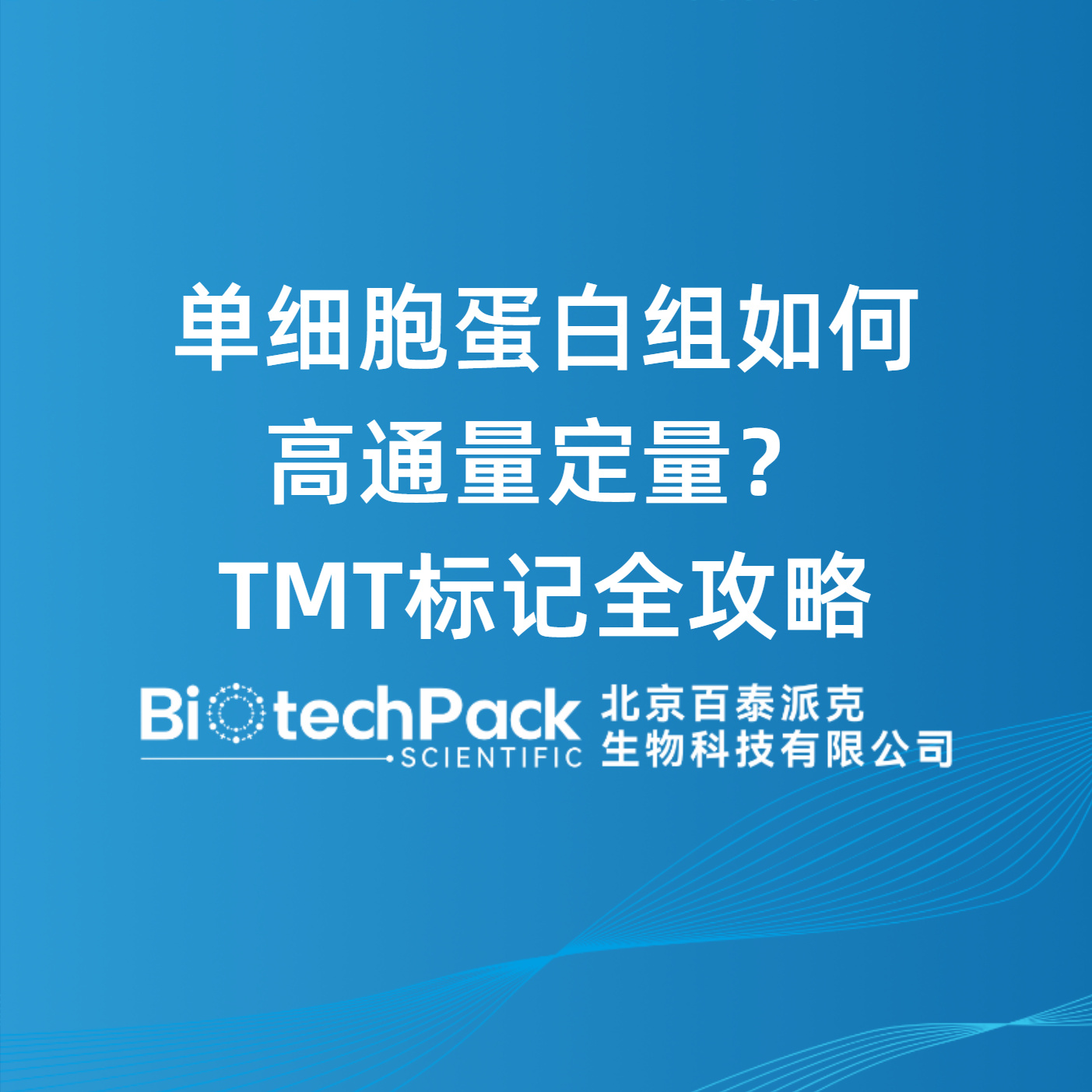 单细胞蛋白组如何高通量定量？TMT标记全攻略