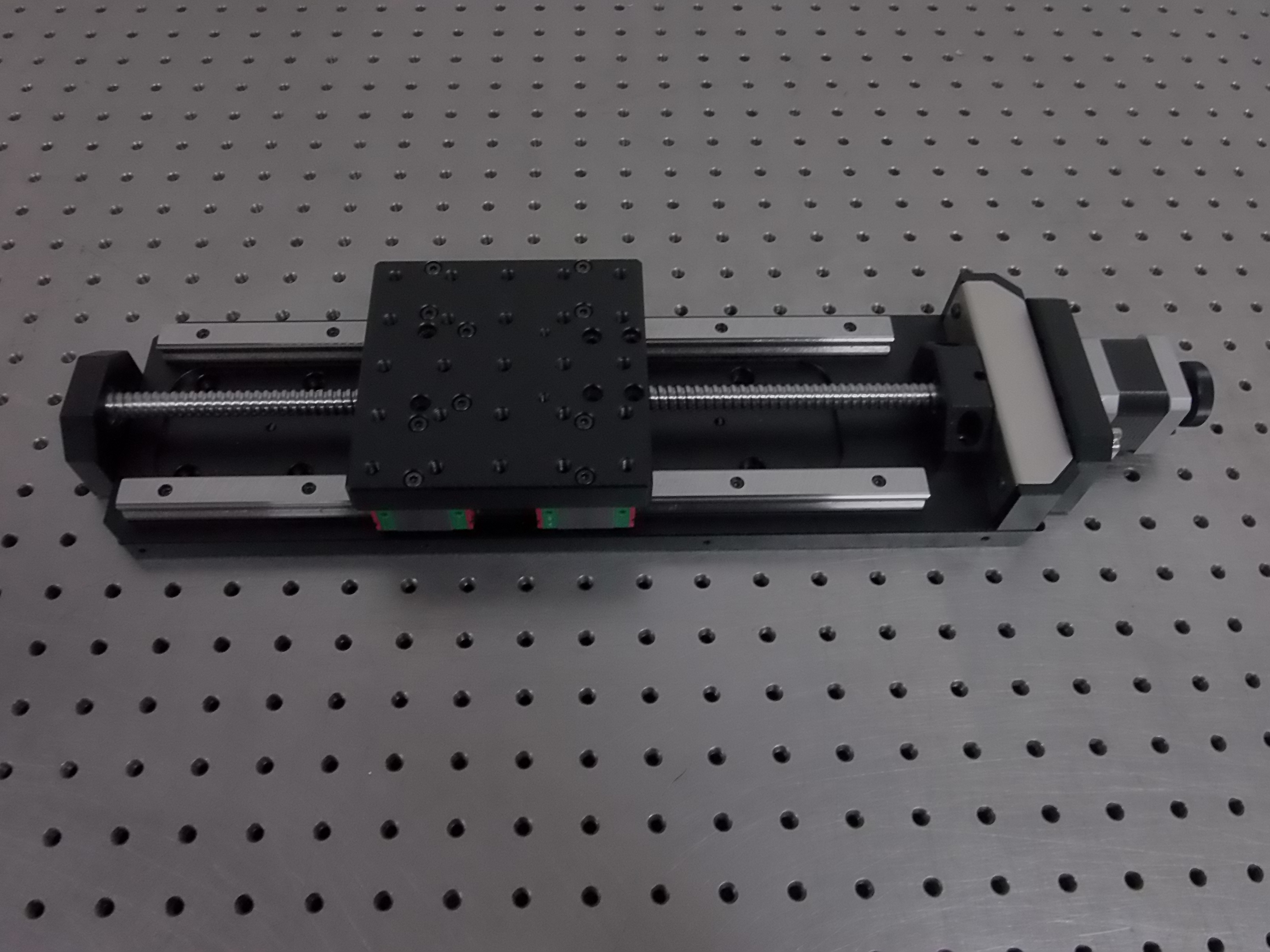 精密型电动平移台方导轨位移调整滑台ZP140-（50-500）光学测量位移台