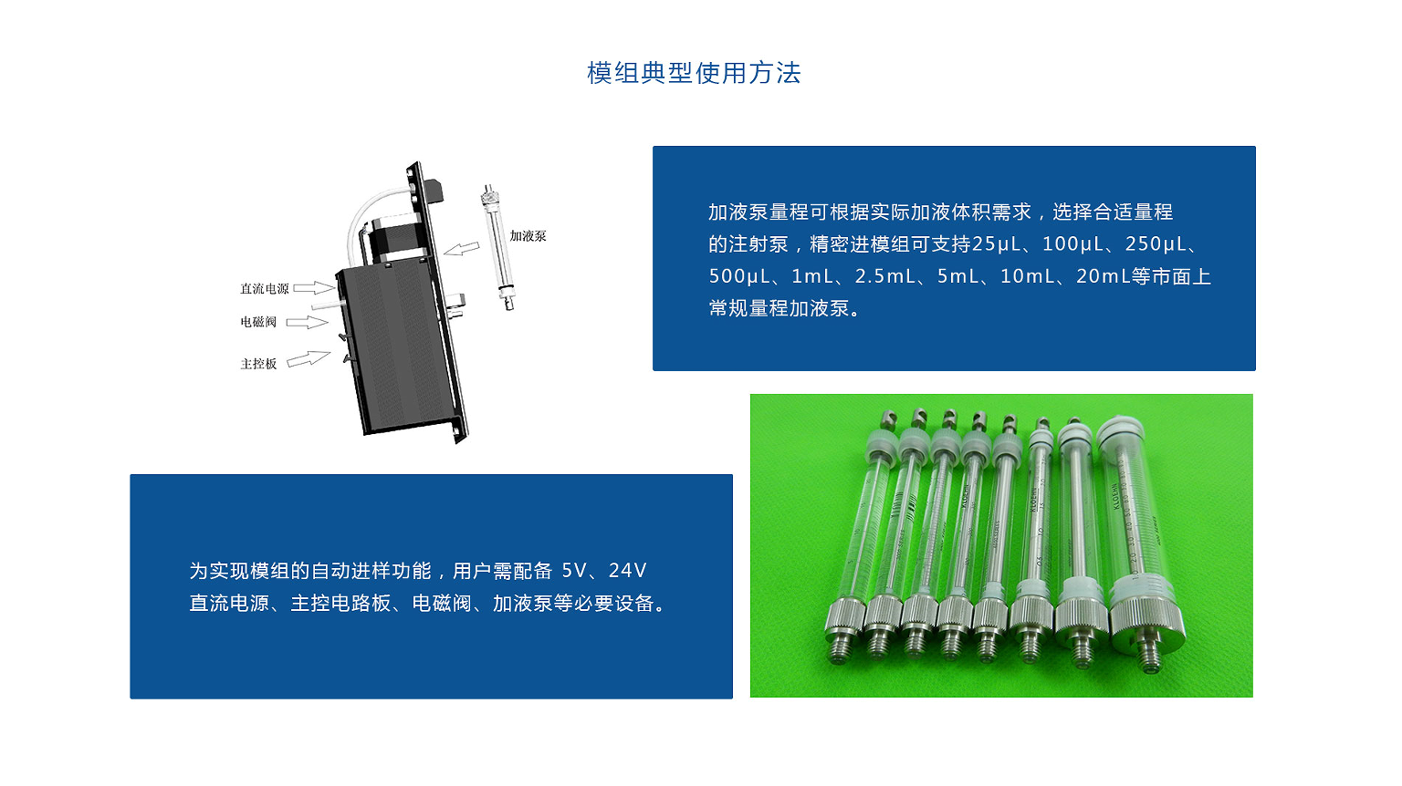 液体进样泵-典型使用方法