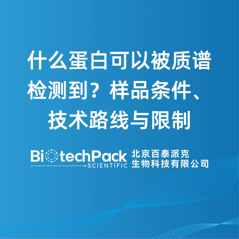 什么蛋白可以被质谱检测到？样品条件、技术路线与限制