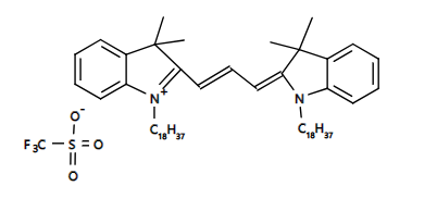 细胞膜荧光探针DiI,三氟甲磺酸盐