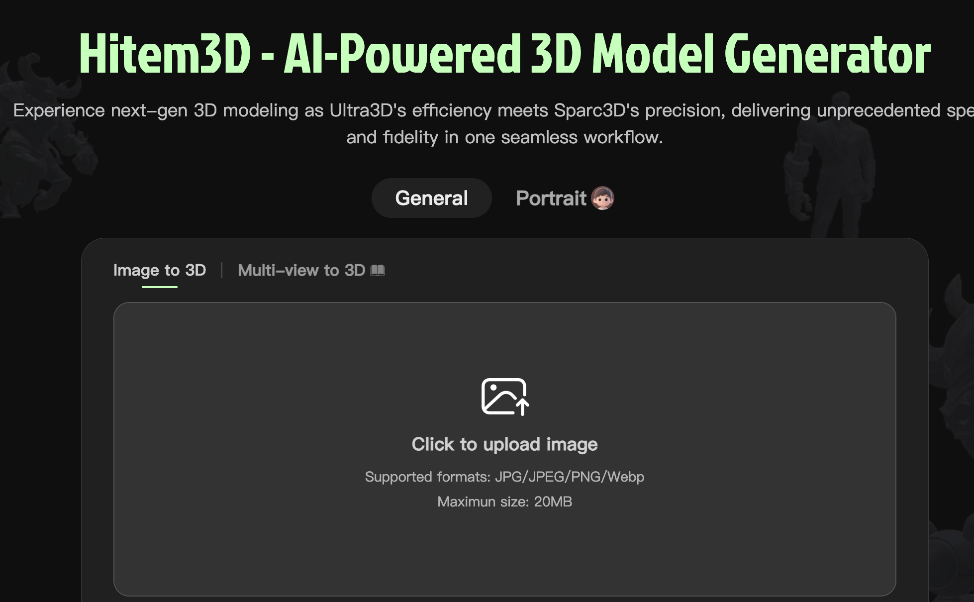 Hitem3D – AI 3D模型生成工具