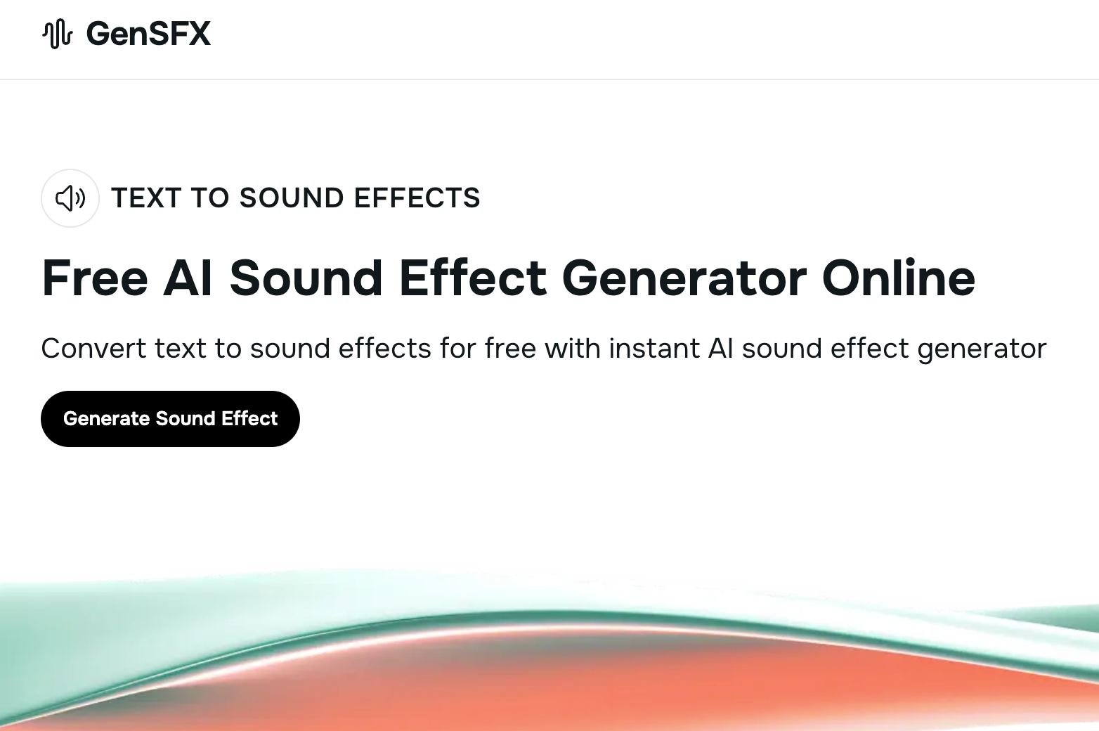 GenSFX – 免费 AI 音效生成工具