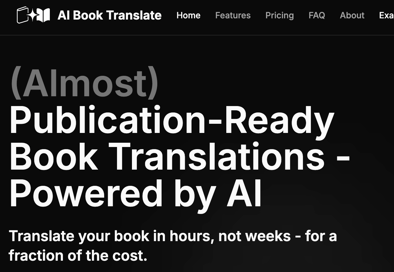 AI Book Translate
