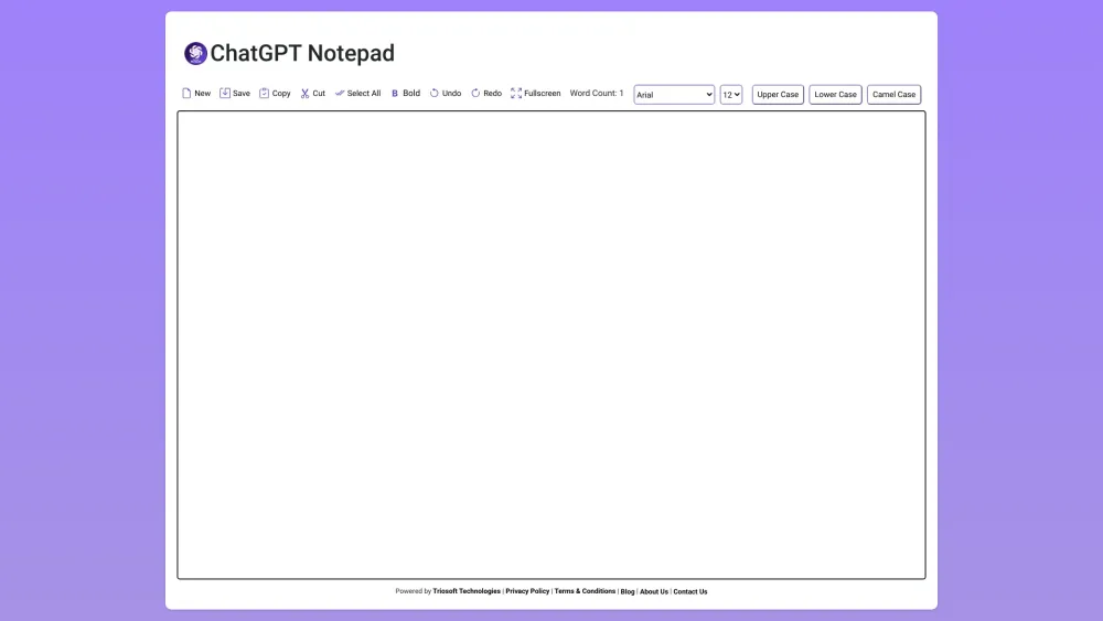 ChatGPT Notepad