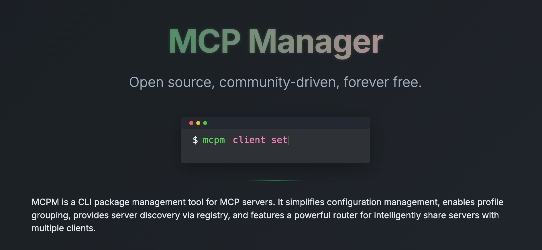MCP-Manager