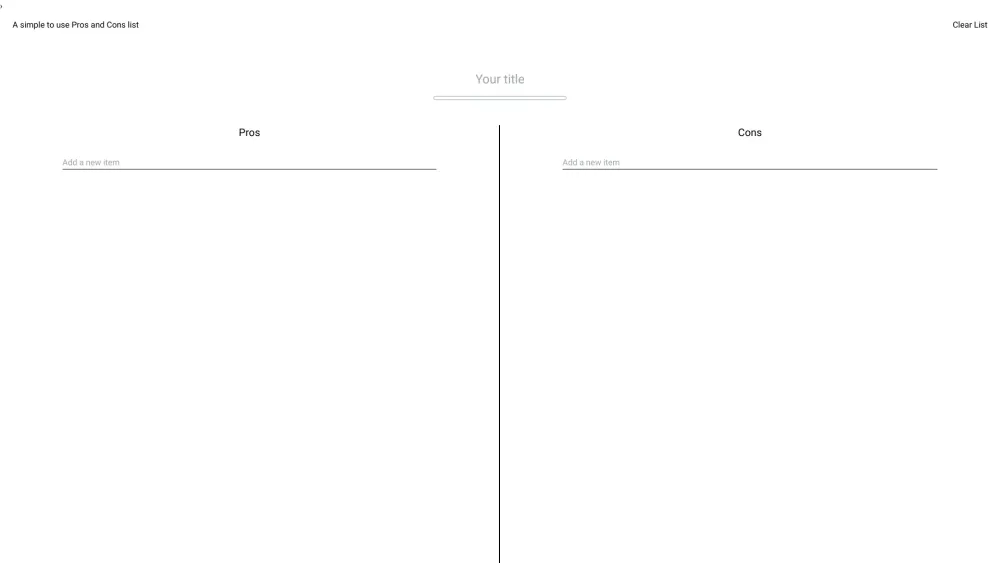 Pros and Cons