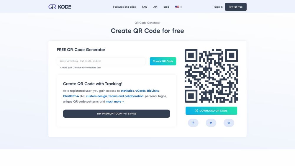 QR Code Generator - Premium
