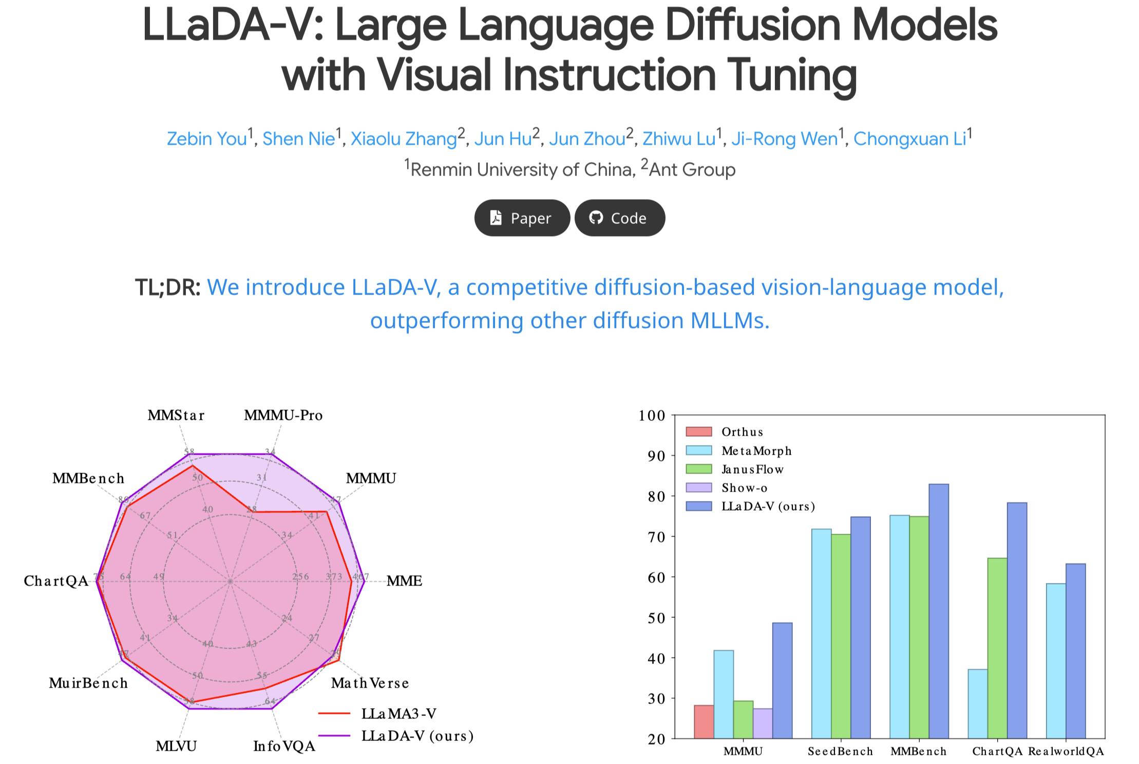 LLaDA-V