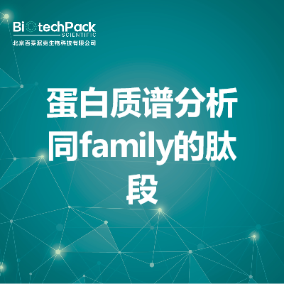 蛋白质谱分析同family的肽段