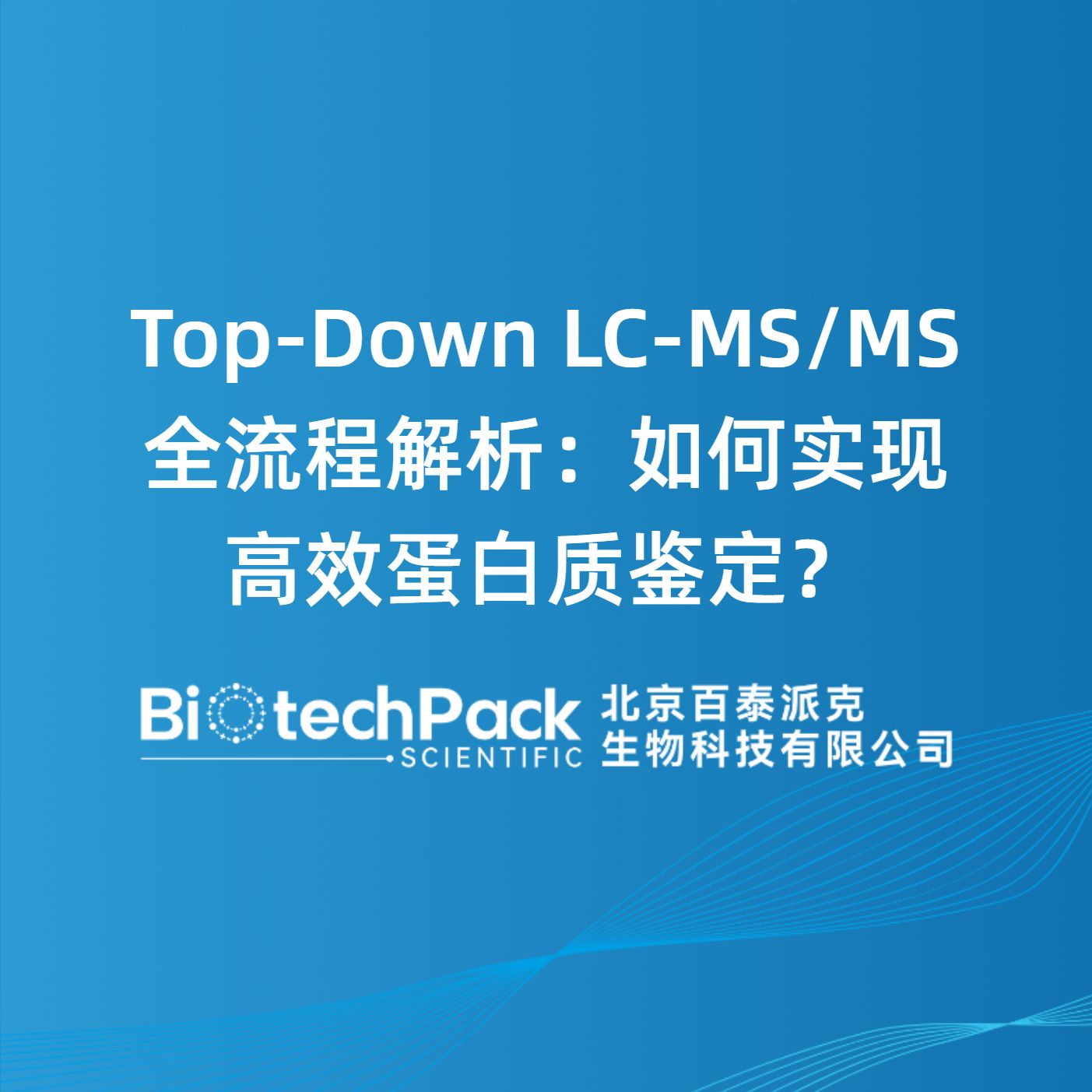 Top-Down LC-MS/MS全流程解析：如何实现高效蛋白质鉴定？