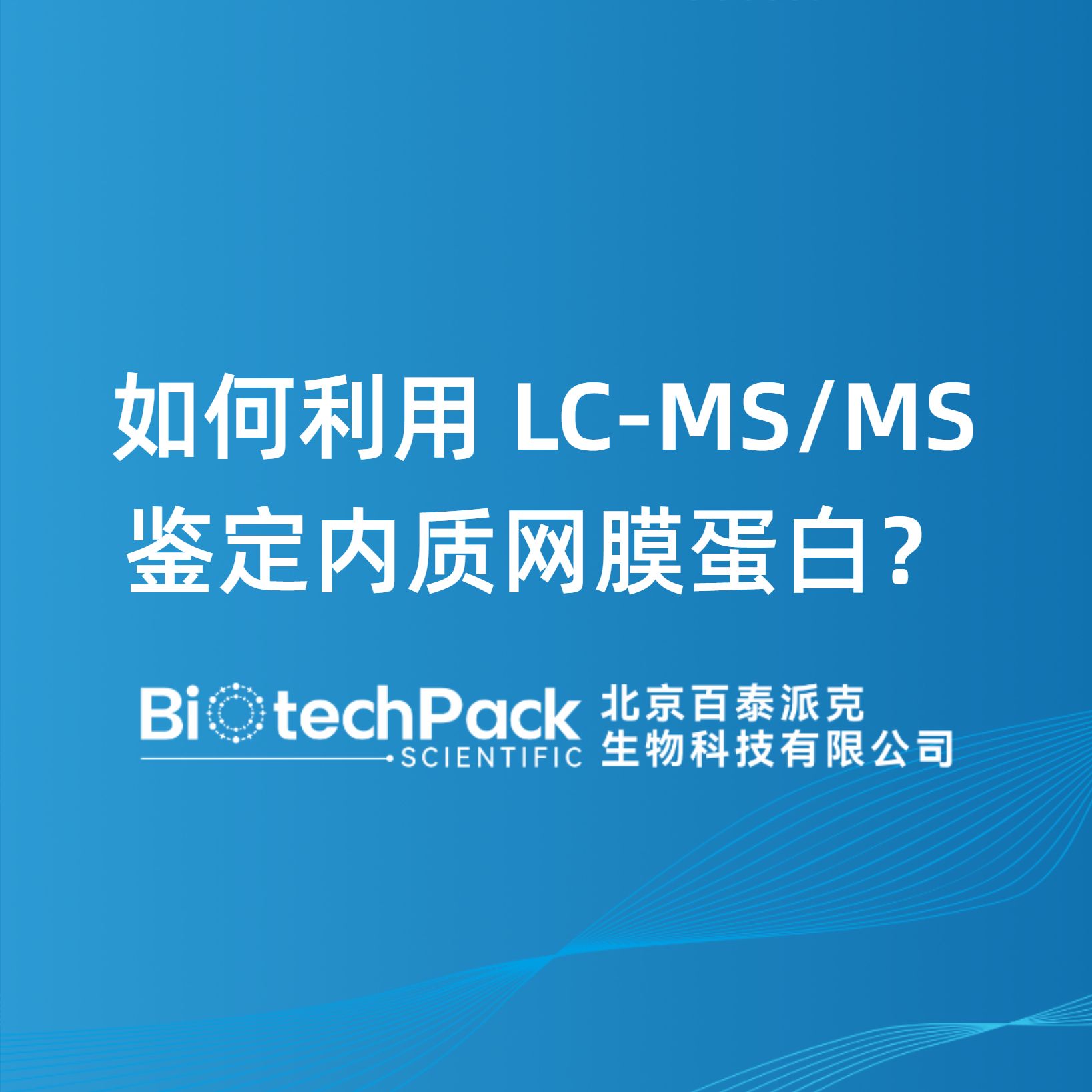 如何利用 LC-MS/MS 鑒定內質網膜蛋白？