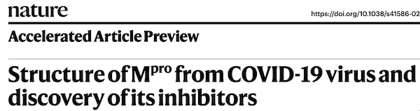 Nature:「老药」依布硒啉新用！或为COVID-19新靶点抑制剂