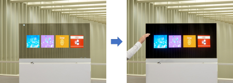 DNP的新型非接触式透明屏幕可通过手的动作进行操作