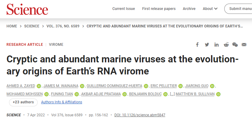 新冠<font color="red">病毒</font>或只是“冰山一角”，科学家新发现5500种RNA<font color="red">病毒</font>