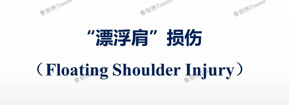 “飘浮肩（floating shoulder）”的诊断与治疗
