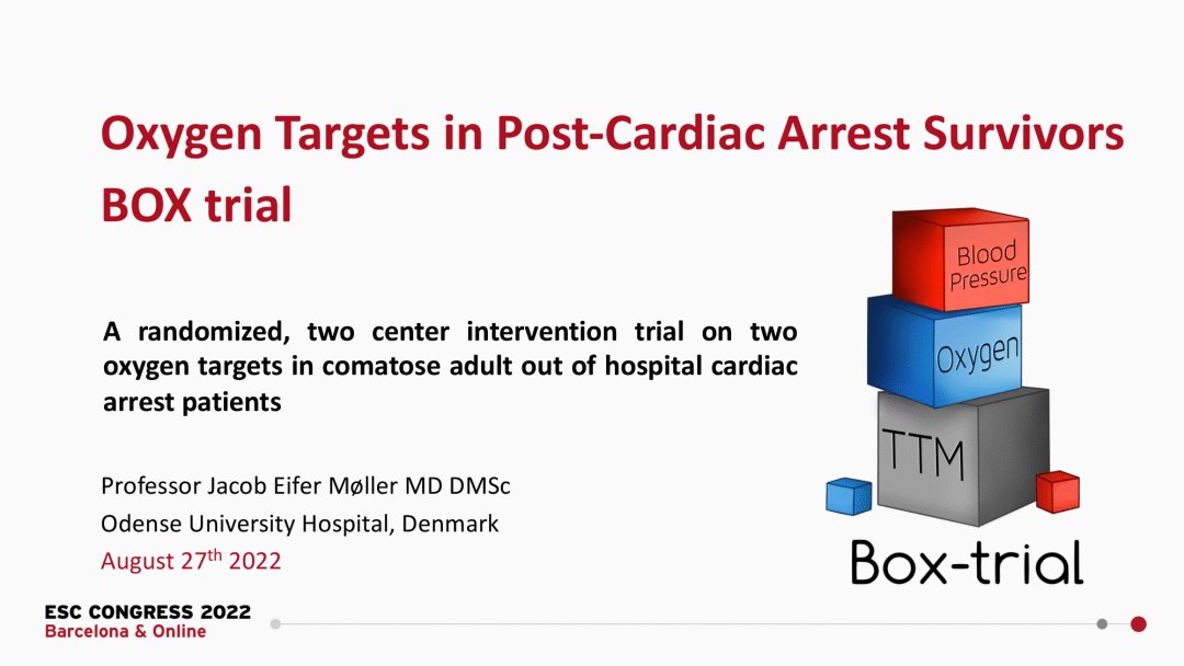 ESC 2022：心脏骤停后复苏时，控制目标血压为66或77mmHg，并无差异（BOX(<font color="red">bp</font>)）