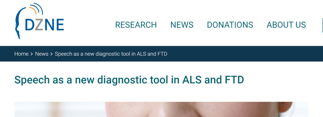 语音作为 ALS 和 FTD 的新<font color="red">诊断</font><font color="red">工具</font>