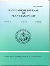 BANGL J PLANT TAXON