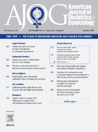AM J OBSTET GYNECOL AM J OBSTET GYNECOL
