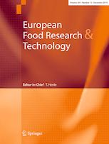 EUR FOOD RES TECHNOL EUR FOOD RES TECHNOL