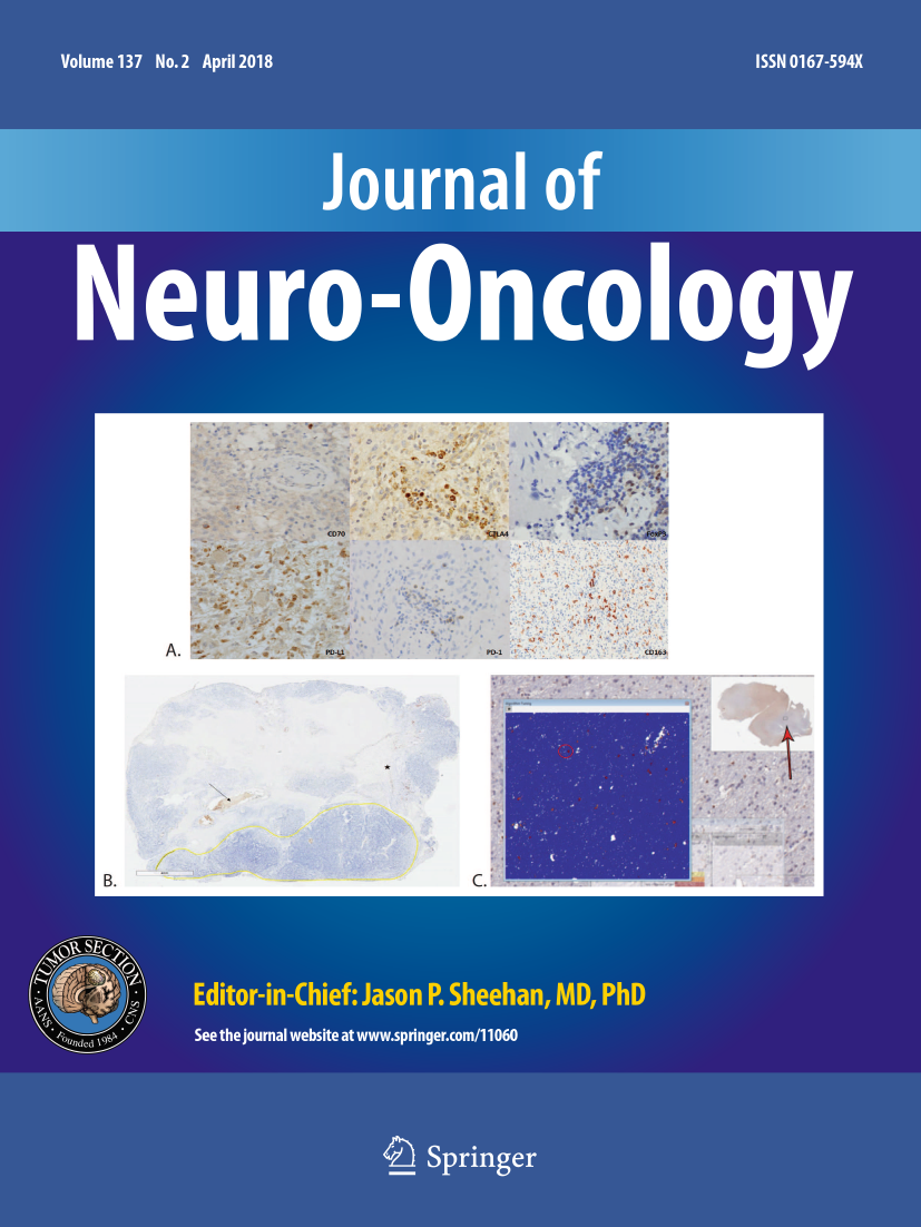 JOURNAL OF NEUROONCOLOGY投稿信息MedSci.cn