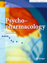PSYCHOPHARMACOLOGY PSYCHOPHARMACOLOGY