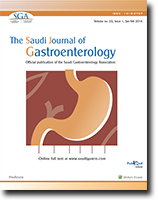 SAUDI J GASTROENTERO SAUDI J GASTROENTERO