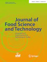 J FOOD SCI TECH MYS J FOOD SCI TECH MYS