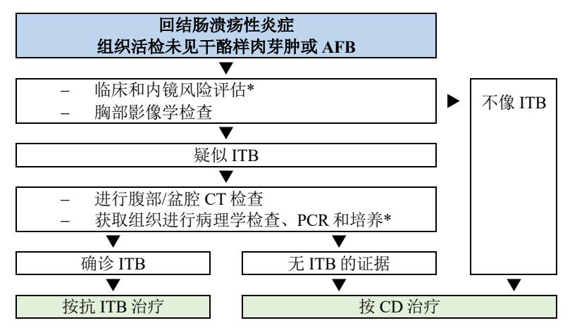 【2021年世界胃肠病学组织全球指南:消化道结核】诊疗路径流程图