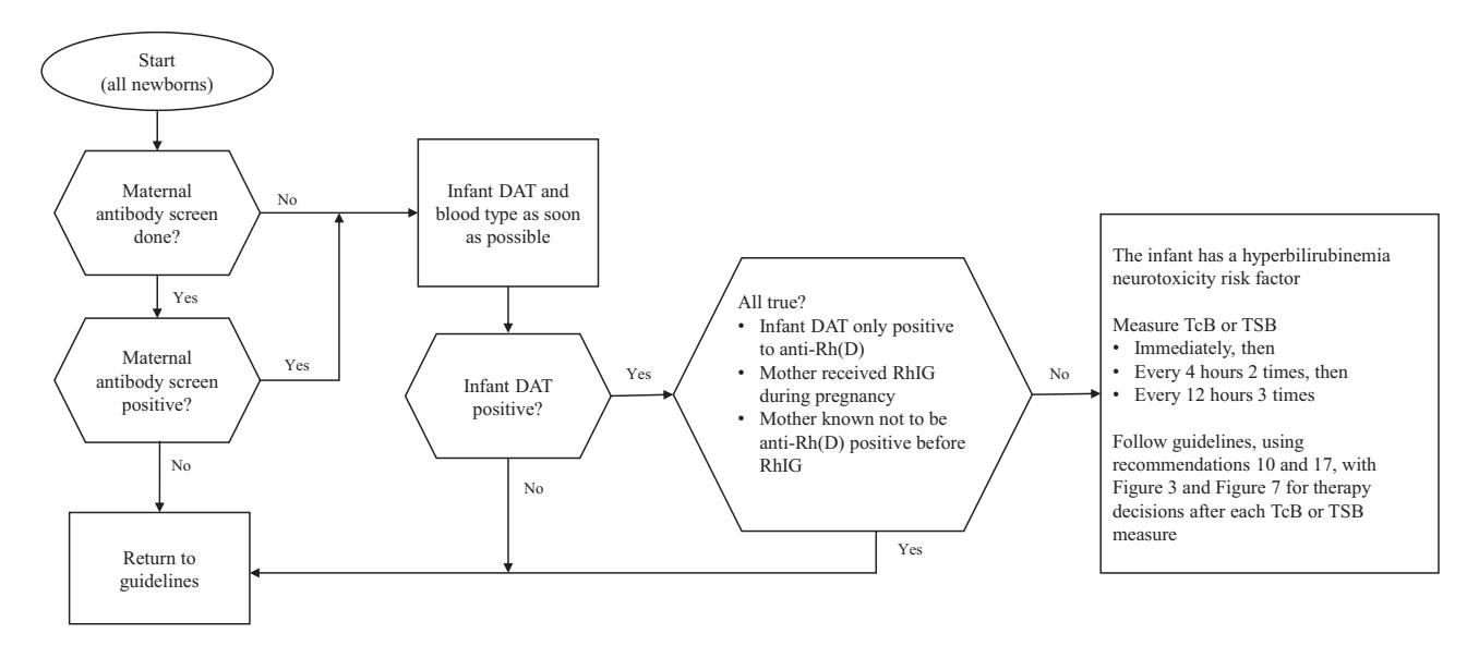 【Clinical Practice Guideline Revision: Management of Hyperbilirubinemia in the Newborn Infant 35 or More Weeks of Gestation】Line Graph