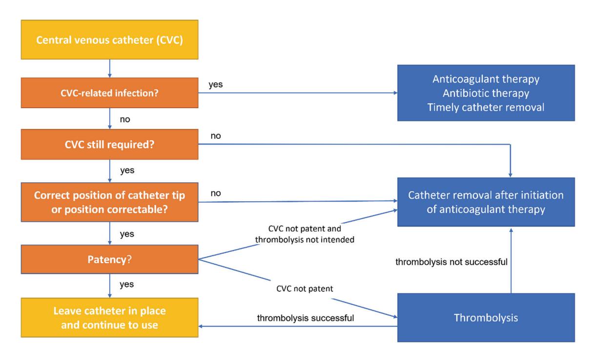 【Diagnostics and Therapy of Venous Thrombosis and Pulmonary Embolism. The revised AWMF S2k Guideline】Clinical management algorithm