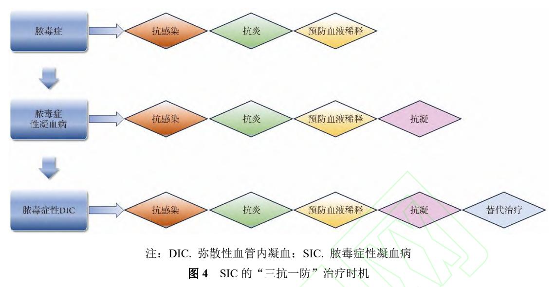【脓毒症性凝血病诊疗中国专家共识】治疗流程图