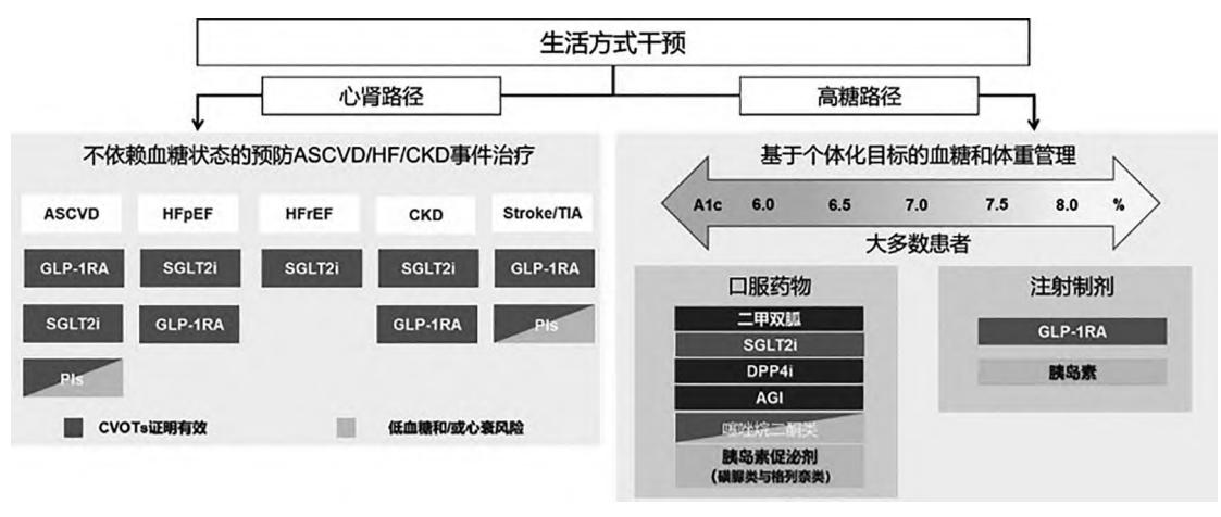 【代谢性心血管疾病基层综合防控专家共识】2型糖尿病治疗路径算法图