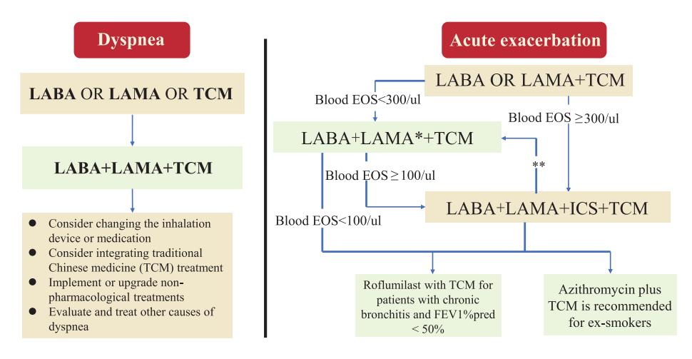 【Clinical Application Guideline of Combination With TCM and Western Medicine in COPD (2024)】Pharmacological Treatment Pathway